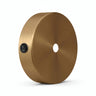 Mini florón cilíndrico de metal con interruptor, Ø 83 mm — Bronce satinado