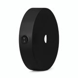Mini florón cilíndrico de metal con interruptor, Ø 83 mm — Negro