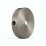 Mini florón cilíndrico de metal con interruptor, Ø 83 mm — Titanio satinado