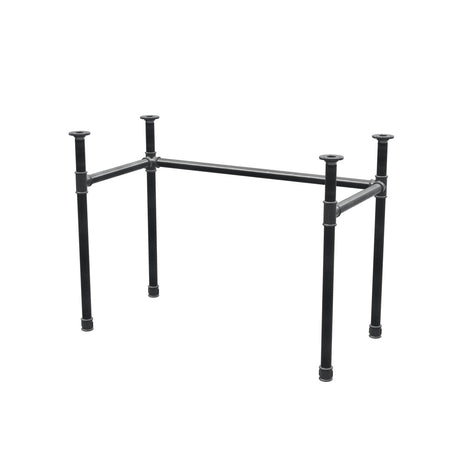 Base de escritorio, estructura en U, hierro fundido y acero Ø 34 mm, 102 × 52 cm, altura 72 cm