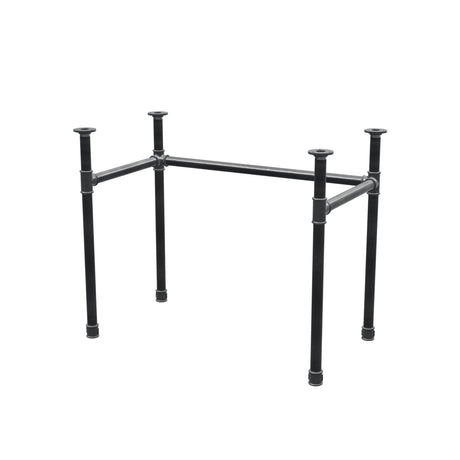 Base de escritorio, estructura en U, hierro fundido y acero Ø 34 mm, 92 × 52 cm, altura 72 cm