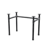 Base de escritorio, estructura en U, hierro fundido y acero Ø 42 mm, 96 × 56 cm, altura 70 cm