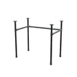Base de escritorio, estructura en U, hierro fundido y acero Ø 27 mm, 81 × 51 cm, altura 71 cm