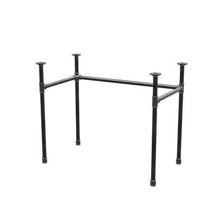Base de escritorio, estructura en U, hierro fundido y acero Ø 27 mm, 91 × 51 cm, altura 71 cm