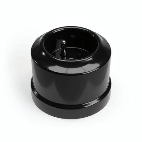 Toma de pared de porcelana — Francesa 2P+T 16 A / Negro