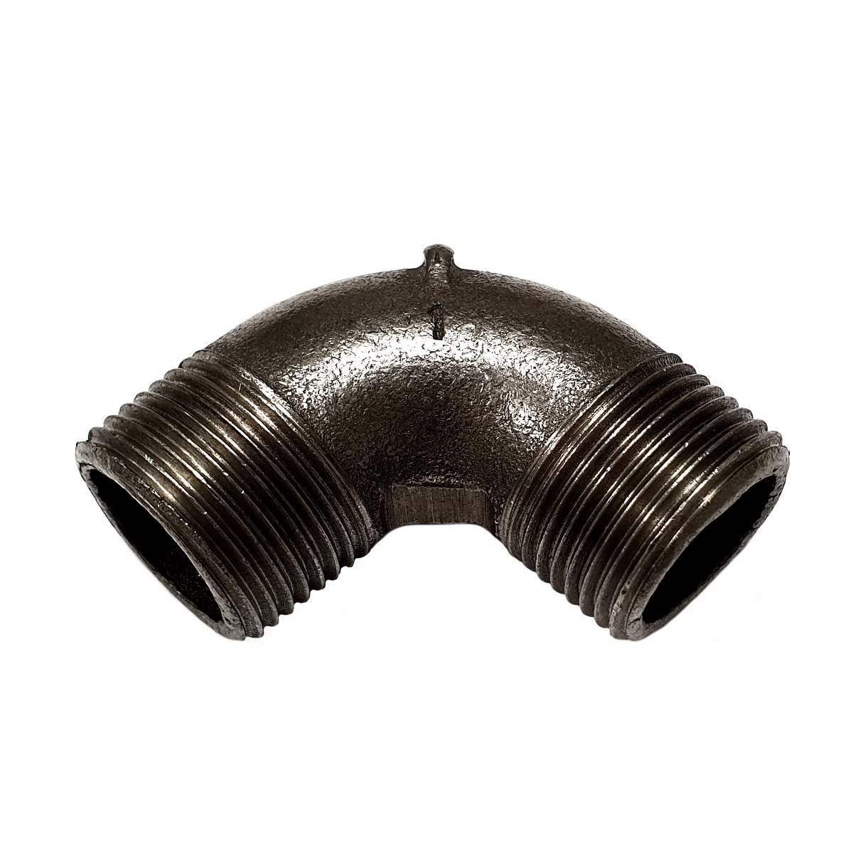 Codo de hierro fundido negro 90° M/M