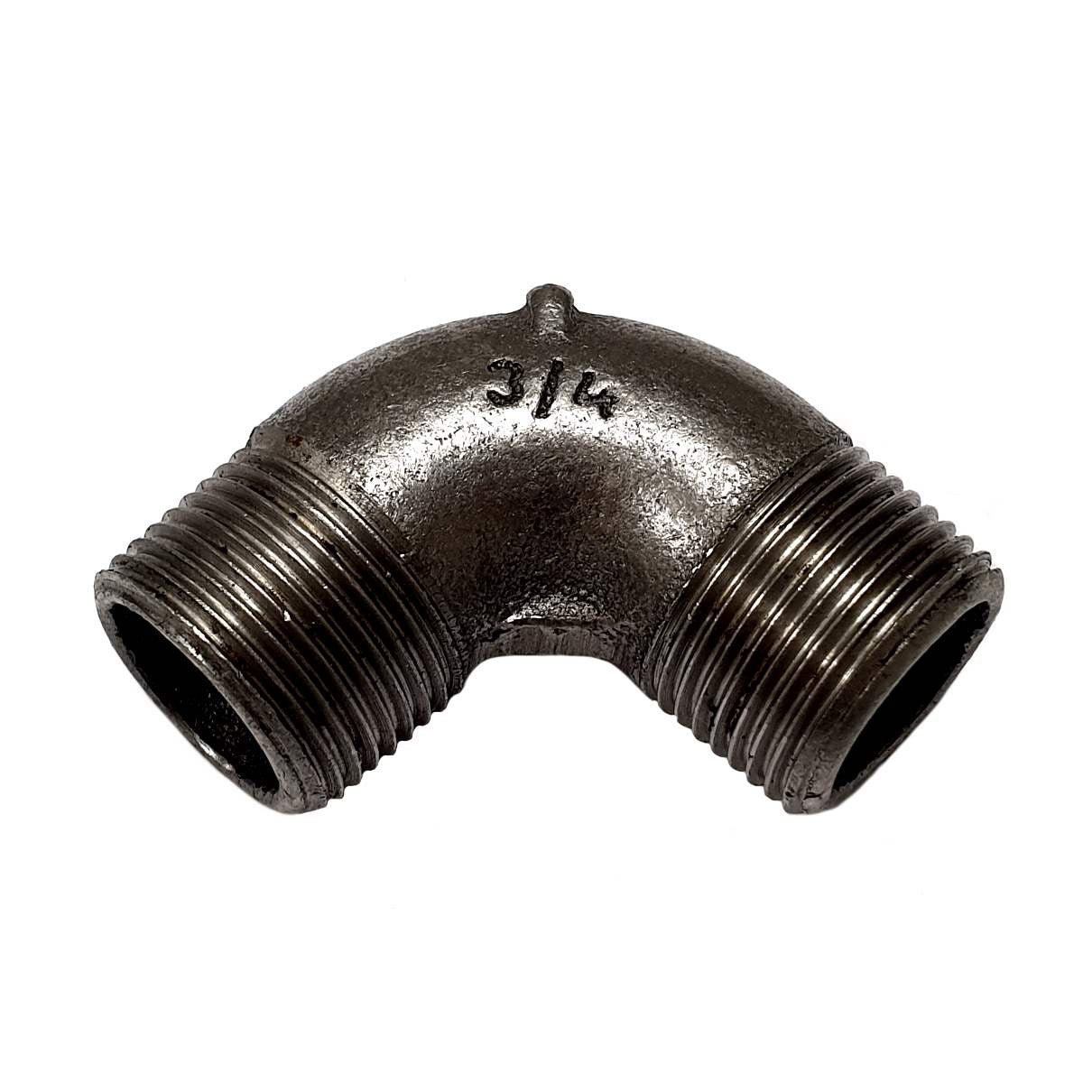 Codo de hierro fundido negro 90° M/M