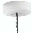 Florón redondo de madera, Ø 120 mm — Blanco