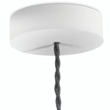 Florón redondo de madera, Ø 120 mm — Blanco