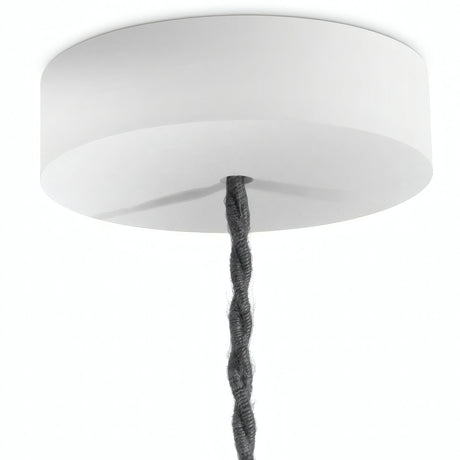 Florón redondo de madera, Ø 120 mm — Blanco