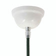 Florón de cerámica esmaltada — Ø 75 mm / Blanco