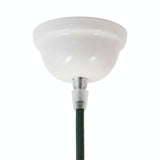 Florón de cerámica esmaltada — Ø 75 mm / Blanco