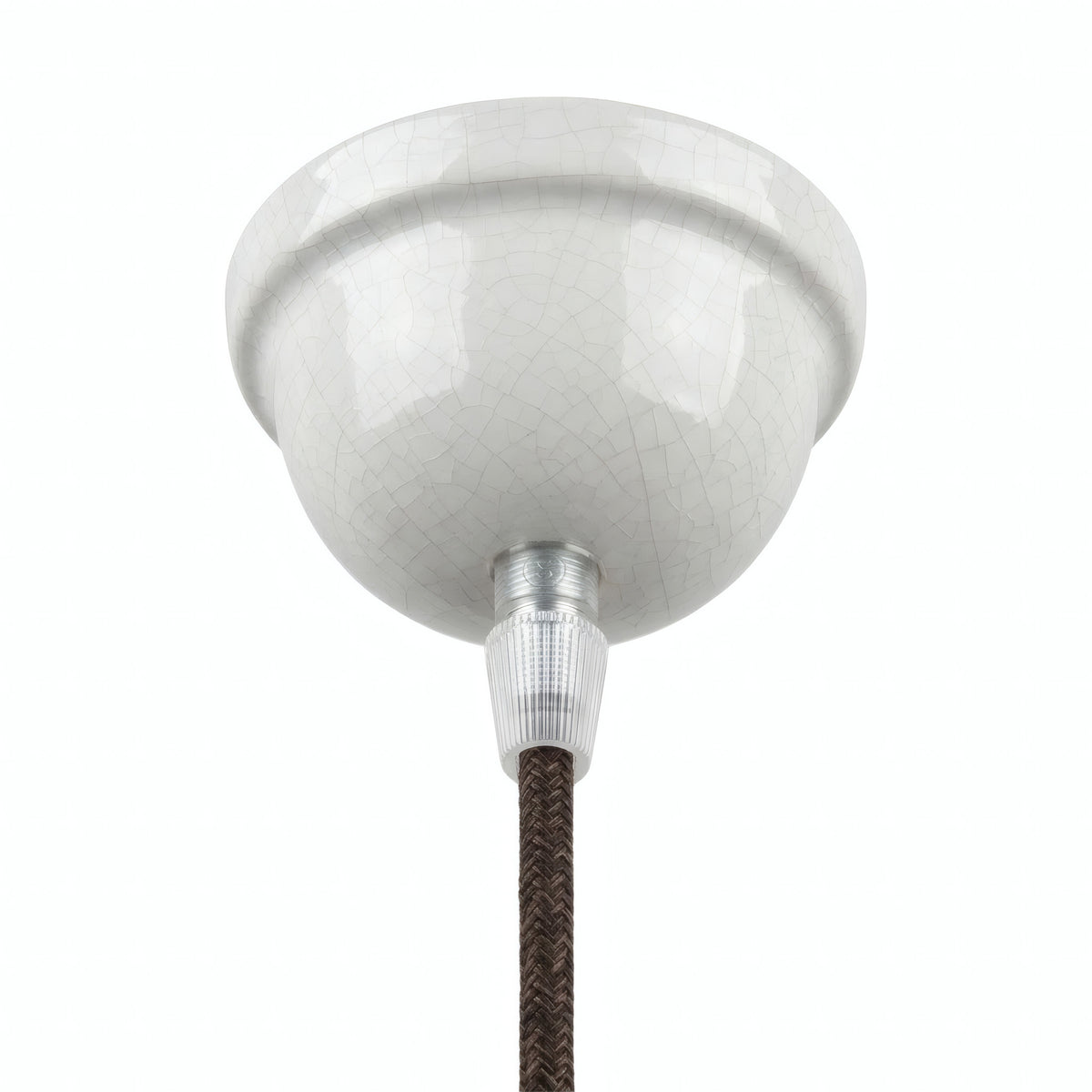 Florón de cerámica esmaltada — Ø 75 mm / Efecto craquelado
