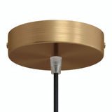 Florón cilíndrico de metal, Ø 120 mm — Cónico de termoplástico / Bronce satinado