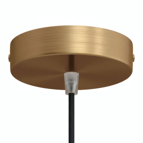 Florón cilíndrico de metal, Ø 120 mm — Cónico de termoplástico / Bronce satinado