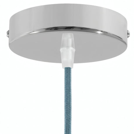 Florón cilíndrico de metal, Ø 120 mm — Cónico de termoplástico / Cromado