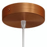 Florón cilíndrico de metal, Ø 120 mm — Cónico de termoplástico / Cobre satinado