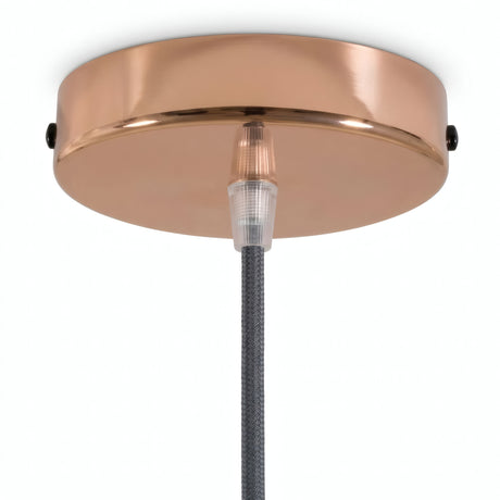 Florón cilíndrico de metal, Ø 120 mm — Cónico de termoplástico / Cobre
