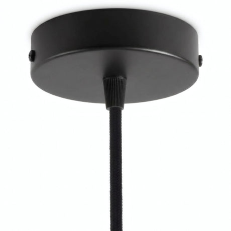 Florón cilíndrico de metal, Ø 120 mm — Cónico de termoplástico / Negro