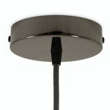 Florón cilíndrico de metal, Ø 120 mm — Cónico de termoplástico / Perla negra