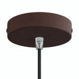 Florón cilíndrico de metal, Ø 120 mm — Cónico de termoplástico / Óxido