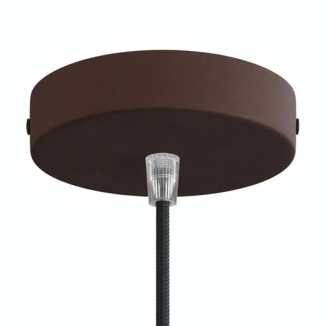 Florón cilíndrico de metal, Ø 120 mm — Cónico de termoplástico / Óxido