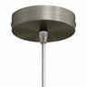 Florón cilíndrico de metal, Ø 120 mm — Cónico de termoplástico / Titanio satinado