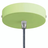 Florón cilíndrico de metal, Ø 120 mm — Cónico de termoplástico / Verde prado