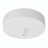 Florón cilíndrico de metal, Ø 120 mm — Cilíndrico de metal / Blanco mate