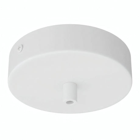 Florón cilíndrico de metal, Ø 120 mm — Cilíndrico de metal / Blanco mate