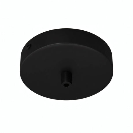 Florón cilíndrico de metal, Ø 120 mm — Cilíndrico de metal / Negro