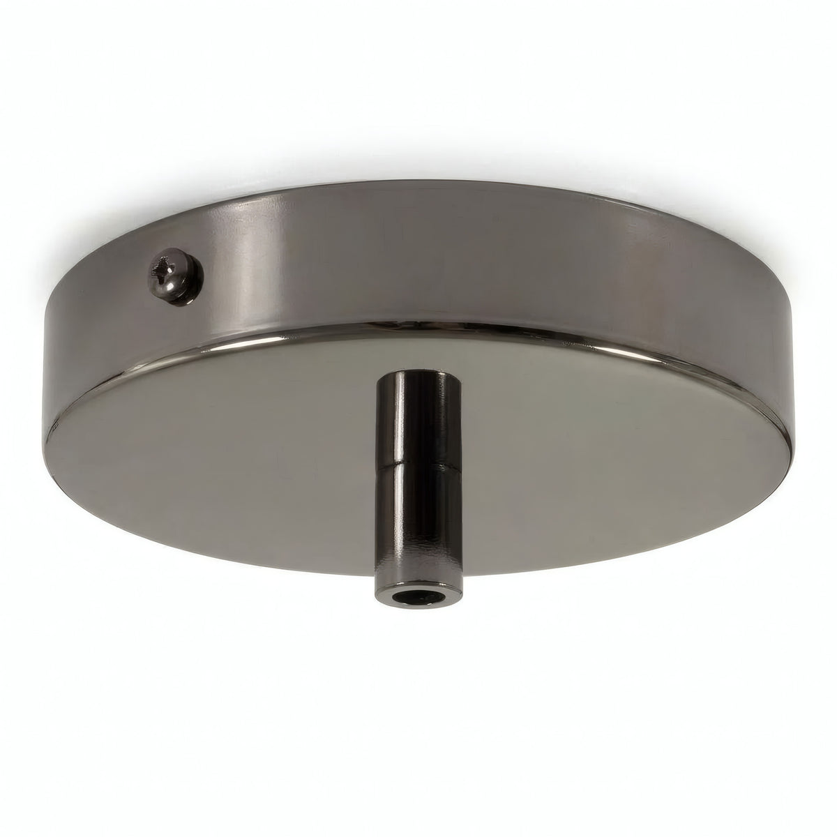 Florón cilíndrico de metal, Ø 120 mm — Cilíndrico de metal / Perla negra