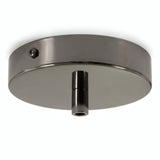 Florón cilíndrico de metal, Ø 120 mm — Cilíndrico de metal / Perla negra