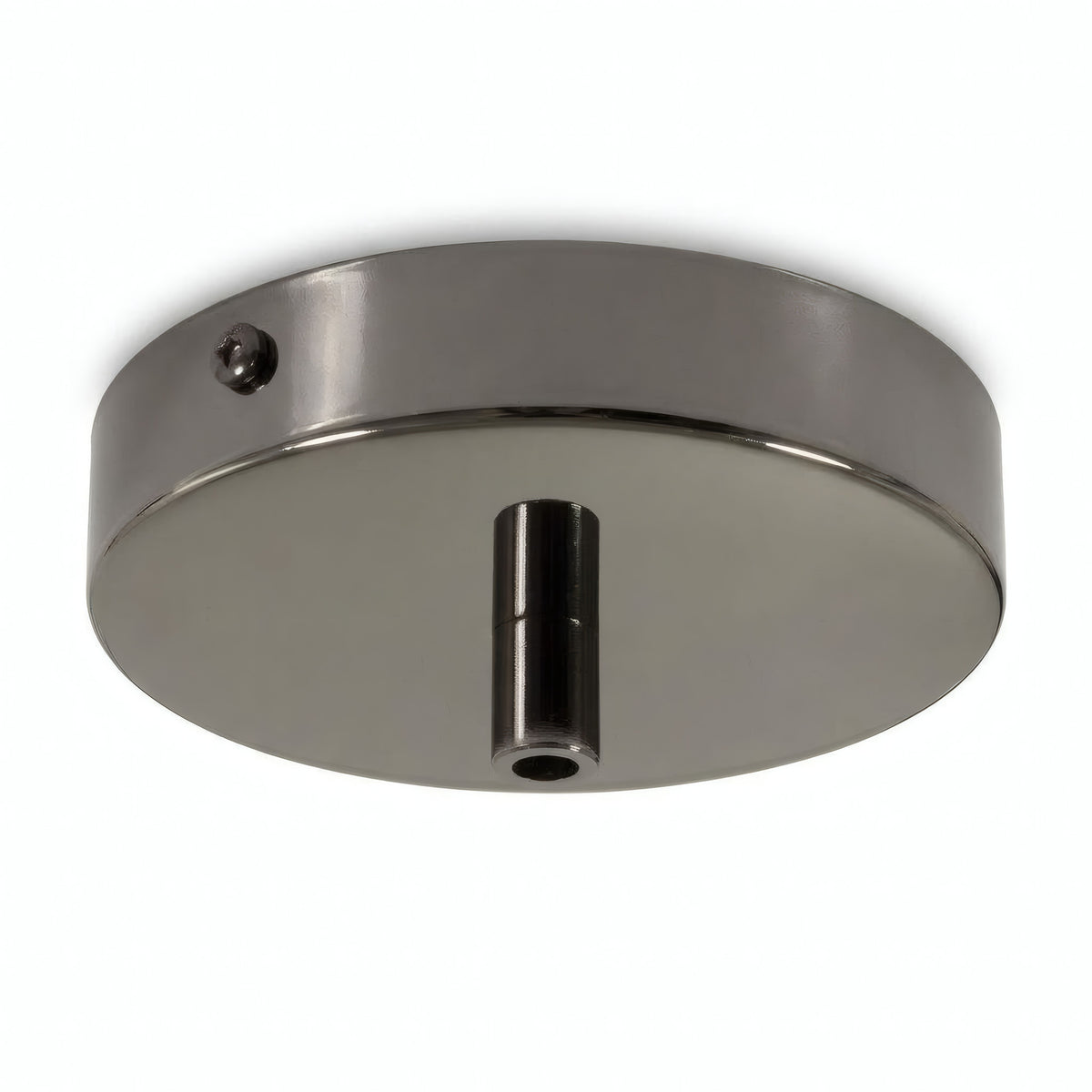Florón cilíndrico de metal, Ø 120 mm — Cilíndrico de metal / Perla negra