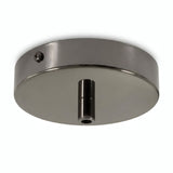 Florón cilíndrico de metal, Ø 120 mm — Cilíndrico de metal / Perla negra