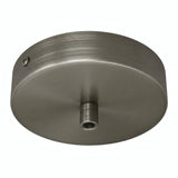 Florón cilíndrico de metal, Ø 120 mm — Cilíndrico de metal / Titanio satinado