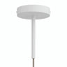 Florón cilíndrico de metal con prensacables de 15 cm — Blanco mate