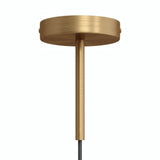 Florón cilíndrico de metal con prensacables de 15 cm — Bronce satinado