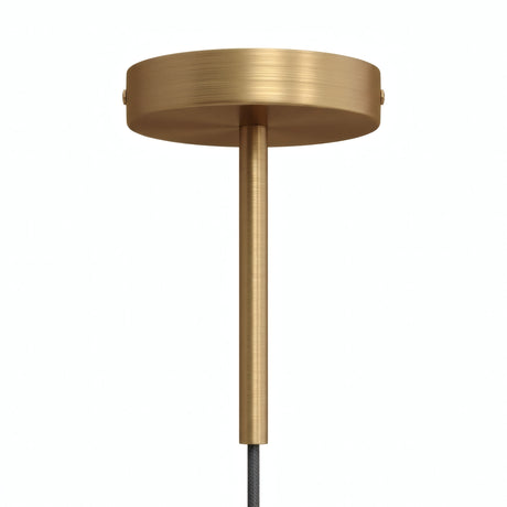 Florón cilíndrico de metal con prensacables de 15 cm — Bronce satinado