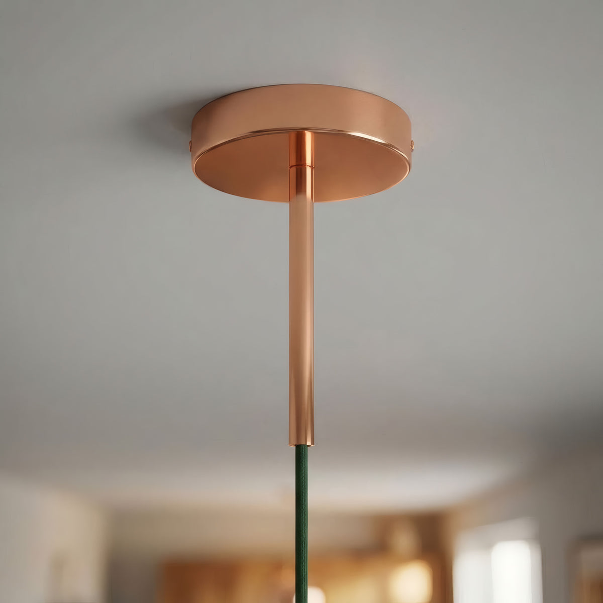 Florón cilíndrico de metal con prensacables de 15 cm — Cobre