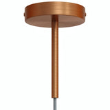 Florón cilíndrico de metal con prensacables de 15 cm — Cobre satinado