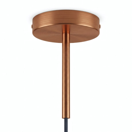 Florón cilíndrico de metal con prensacables de 15 cm — Cobre satinado