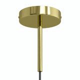 Florón cilíndrico de metal con prensacables de 15 cm — Latón