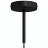 Florón cilíndrico de metal con prensacables de 15 cm — Negro