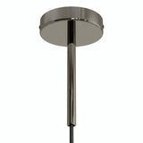 Florón cilíndrico de metal con prensacables de 15 cm — Perla negra