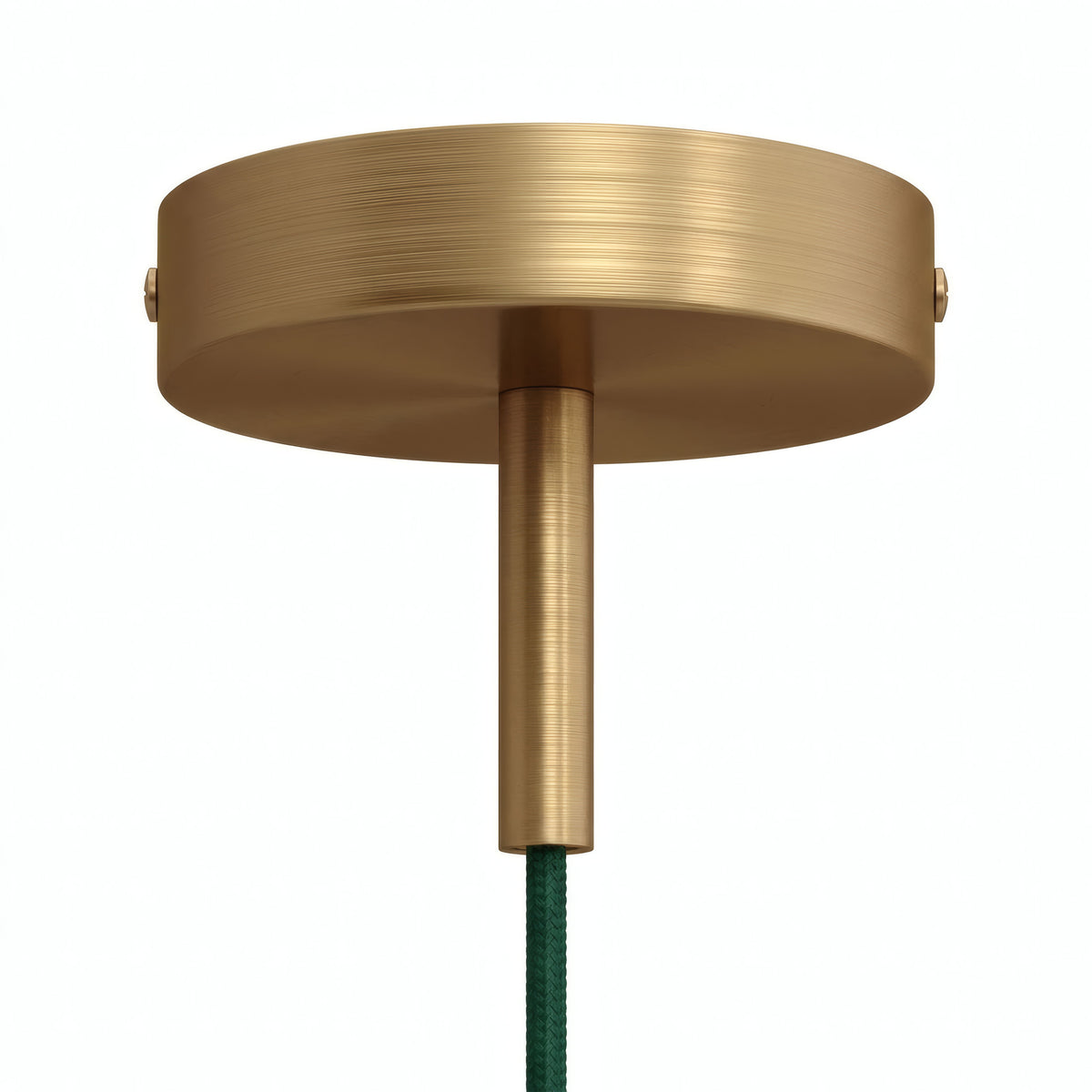Florón cilíndrico de metal con prensacables de 7 cm — Bronce satinado