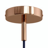 Florón cilíndrico de metal con prensacables de 7 cm — Cobre