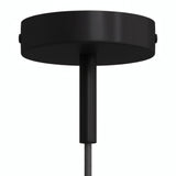 Florón cilíndrico de metal con prensacables de 7 cm — Negro
