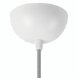 Florón semiesférico de metal, Ø 100 mm — Blanco brillante