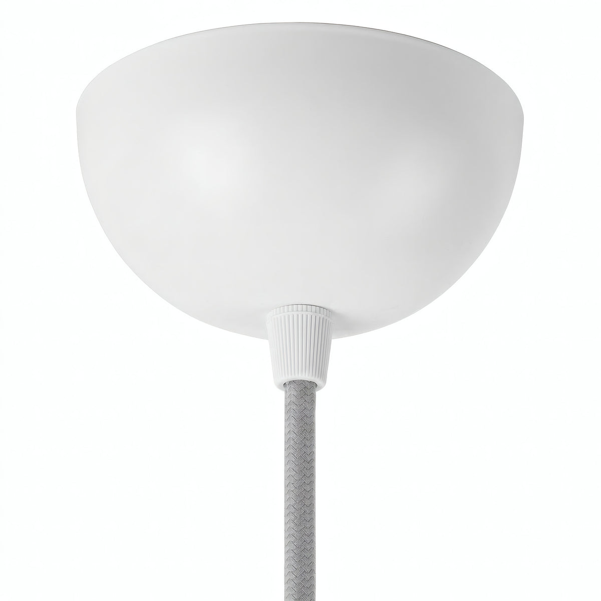Florón semiesférico de metal, Ø 100 mm — Blanco brillante